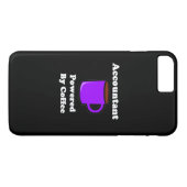 "Accountant" Aangedreven door koffie Case-Mate iPhone Case (Achterkant (Horizontaal))
