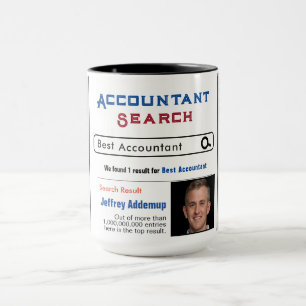 Accountant Aangepaste Beste Zoeken Gift Mok