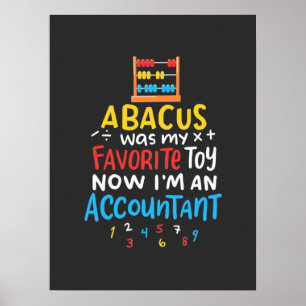 Accountant Abacus was mijn favoriete Speelgoed Poster