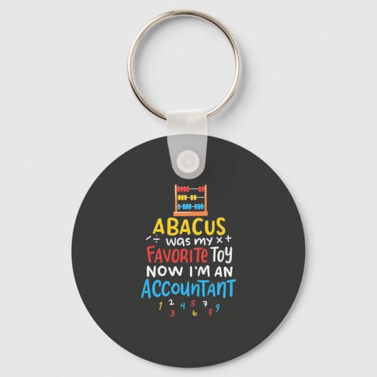 Accountant Abacus was mijn favoriete Speelgoed Sleutelhanger (Voorkant)