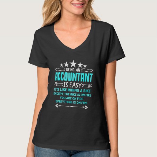 Accountant accountant accountant 26 t-shirt (Voorkant)