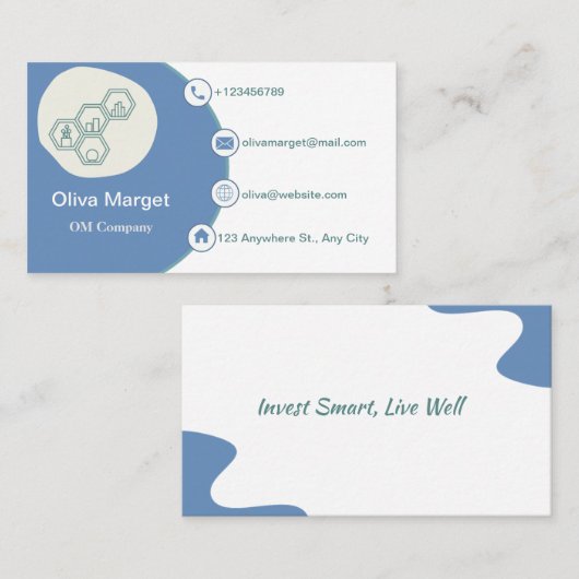 Accountant/accountant/boekhouder/Visitekaartje Visitekaartje (Voorkant / Achterkant)