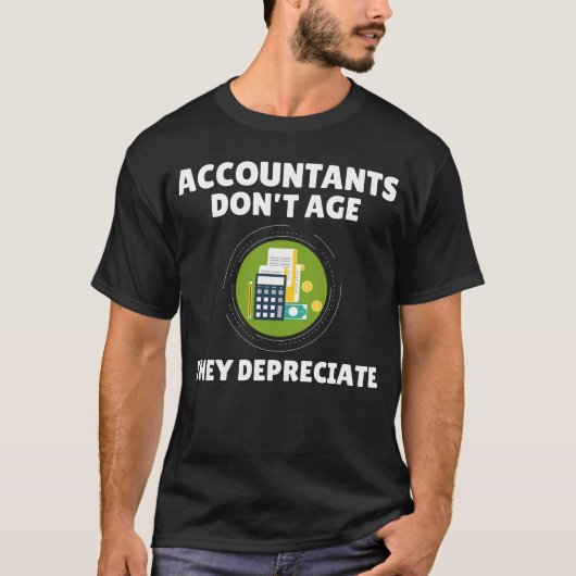 Accountant Accounting Cpa bezettende activiteiten T-shirt (Voorkant)