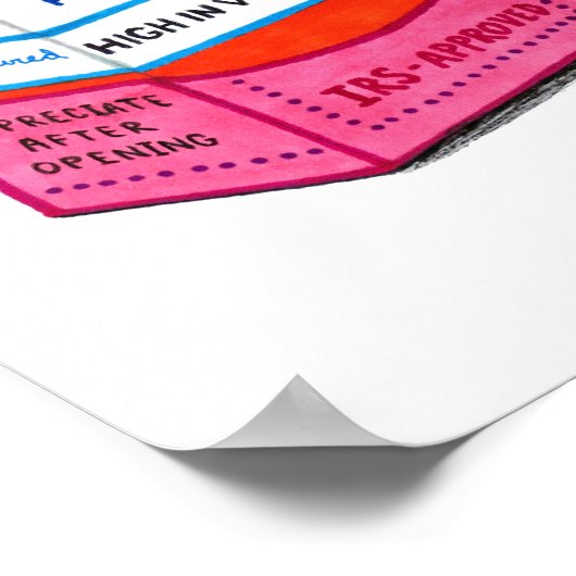 Accountant Art Accounting Juice Poster (Hoek)