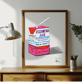 Accountant Art Accounting Juice Poster