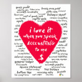 Accountant Art Funny Accounting Kantoor Decor Poster (Voorkant)