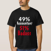 Accountant-badpas T-shirt (Voorkant)
