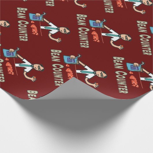 Accountant Bean Counter Cadeaupapier (Hoek)