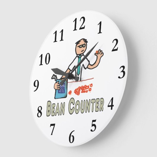 Accountant Bean Counter Grote Klok (Hoek)