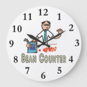 Accountant Bean Counter Grote Klok (Voorkant)