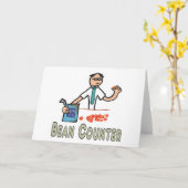 Accountant Bean Counter Kaart (Gele Bloem)