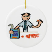 Accountant Bean Counter Keramisch Ornament (Achterkant)