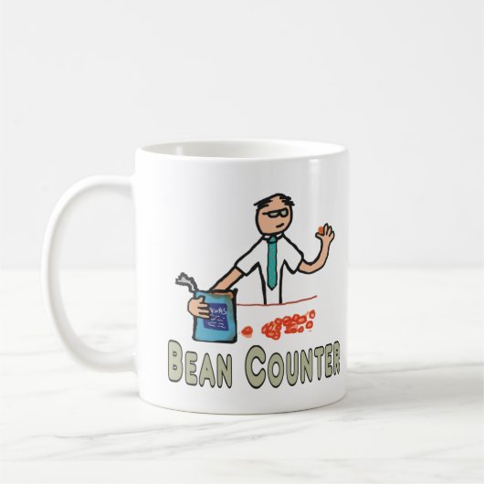 Accountant Bean Counter Koffiemok (Links)