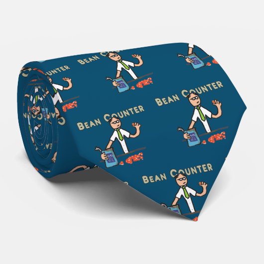 Accountant Bean Counter Stropdas (Opgerold)