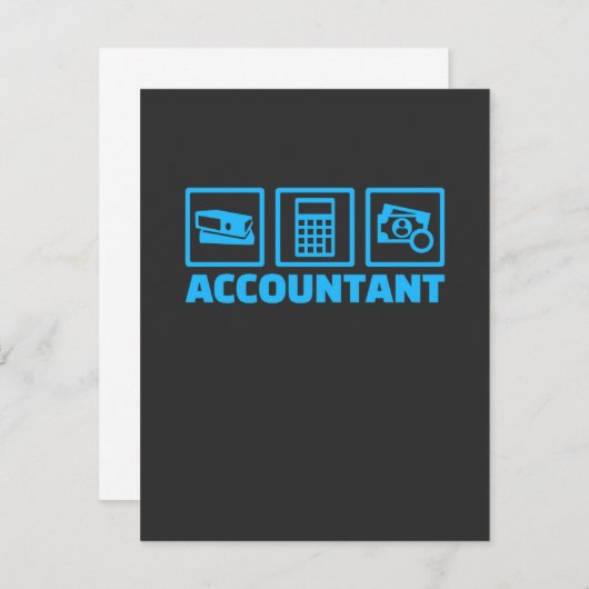 Accountant Bedankkaart (Voorkant / Achterkant)