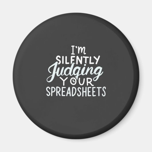 Accountant beoordeelt spreadsheets magneet (Voorkant)