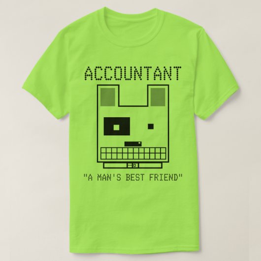"Accountant: Best Friend" T-Shirt van een Man (Design voorkant)