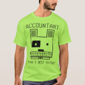 "Accountant: Best Friend" T-Shirt van een Man (Voorkant)