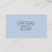 Accountant Boekhouder Peelback Balans Visitekaartje (Achterkant)