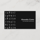 Accountant & boekhouder Professionele financiën Visitekaartje (Voorkant)