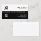 Accountant Boekhouder Simple Black Stripe Visitekaartje (Voorkant / Achterkant)