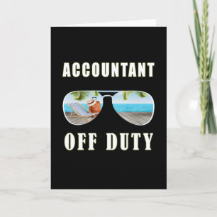 Accountant buiten dienst zonnebril palm beach vaka kaart