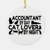 Accountant Cat Lover Keramisch Ornament (Voorkant)