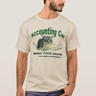 Accountant Cat Review UW records T-Shirt
