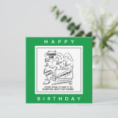 Accountant Checks Figures at Slimming Club. Grappi Kaart (Staand voorkant)