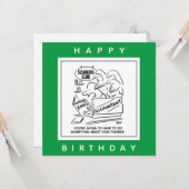 Accountant Checks Figures at Slimming Club. Grappi Kaart (Voorkant / Achterkant in situ)