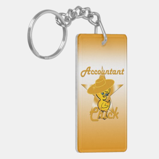 Accountant Chick #10 Sleutelhanger (Voorkant Links)