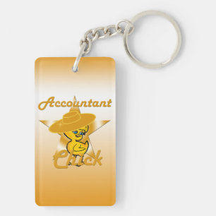 Accountant Chick #10 Sleutelhanger