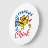Accountant Chick Accounting CPA Afstuderen Vrouwen Grote Klok (Hoek)