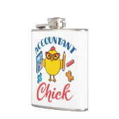 Accountant Chick Accounting CPA Afstuderen Vrouwen Heupfles (Links)
