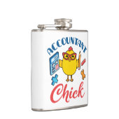 Accountant Chick Accounting CPA Afstuderen Vrouwen Heupfles (Rechts)