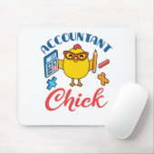 Accountant Chick Accounting CPA Afstuderen Vrouwen Muismat (Met muis)