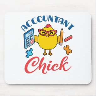 Accountant Chick Accounting CPA Afstuderen Vrouwen Muismat