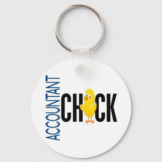 Accountant Chick Sleutelhanger (Voorkant)