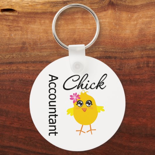 Accountant Chick Sleutelhanger (Voorkant)
