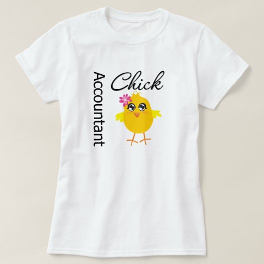 Accountant Chick T-shirt (Design voorkant)