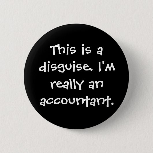 Accountant Costume Ronde Button 5,7 Cm (Voorkant)