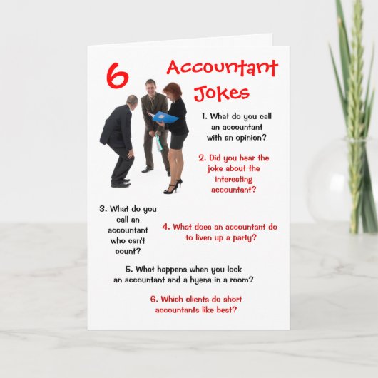 Accountant CPA 6 Accountant grapt grappig pensioen Kaart (Voorkant)