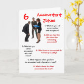 Accountant CPA 6 Accountant grapt grappig pensioen Kaart (Gele Bloem)