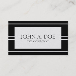 Accountant CPA Accounting Bookkeeper PlatinumBlack Visitekaartje