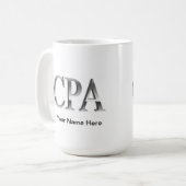 Accountant CPA Accounting Coffee Travel Mug Koffiemok (Voorkant links)