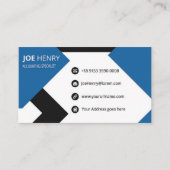 Accountant CPA Blauw en Wit Visitekaartje (Voorkant)