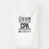 accountant-CPA-certificering Spandoek (Verticaal)