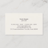 Accountant CPA Faux Black Linen Visitekaartje (Achterkant)