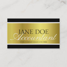 Accountant CPA Gold Metallic Script
