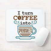 Accountant CPA I: Koffie omzetten in spreadsheets Muismat (Met muis)